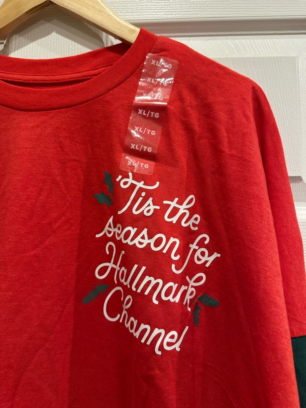 Hallmark Channel Red Holiday Long Sleeve Tee - Picture 2 of 9